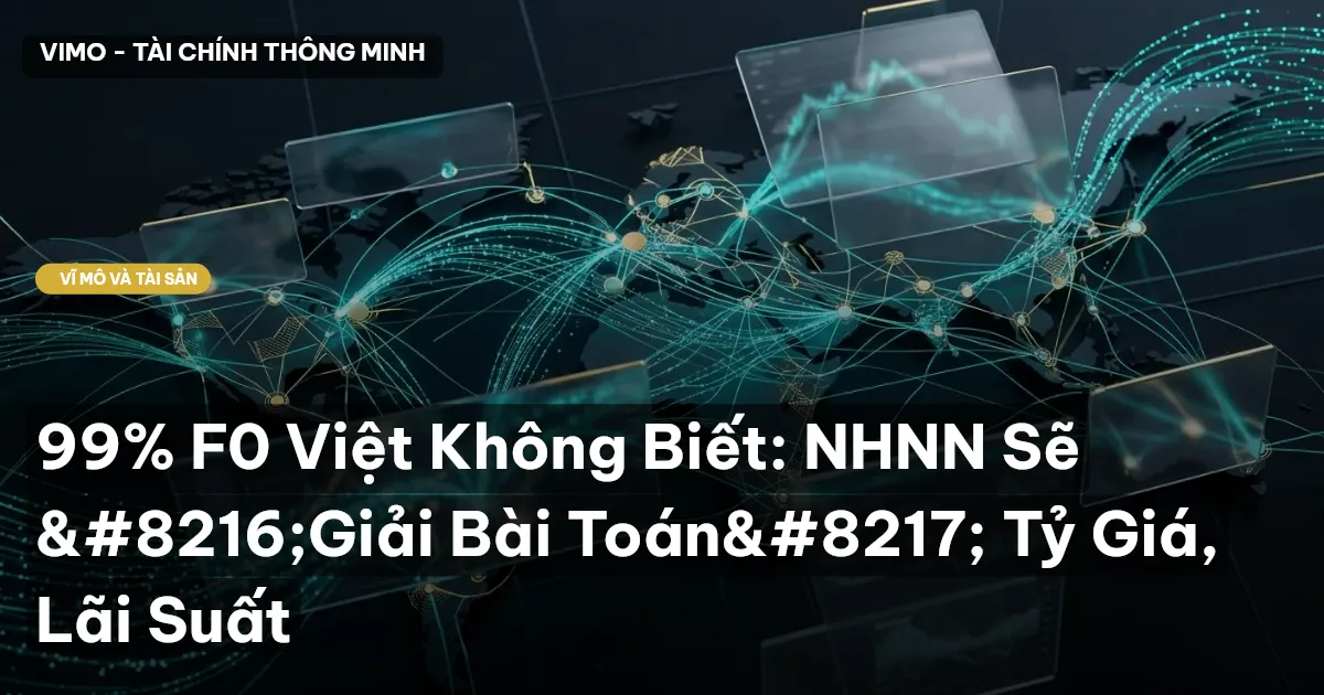 99% F0 Việt Không Biết: NHNN Sẽ ‘Giải Bài Toán’ Tỷ Giá, Lãi Suất