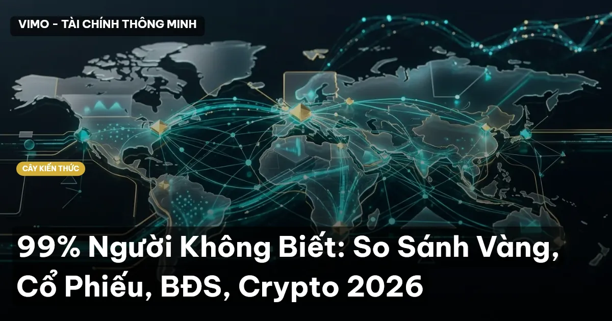 99% Người Không Biết: So Sánh Vàng, Cổ Phiếu, BĐS, Crypto 2026