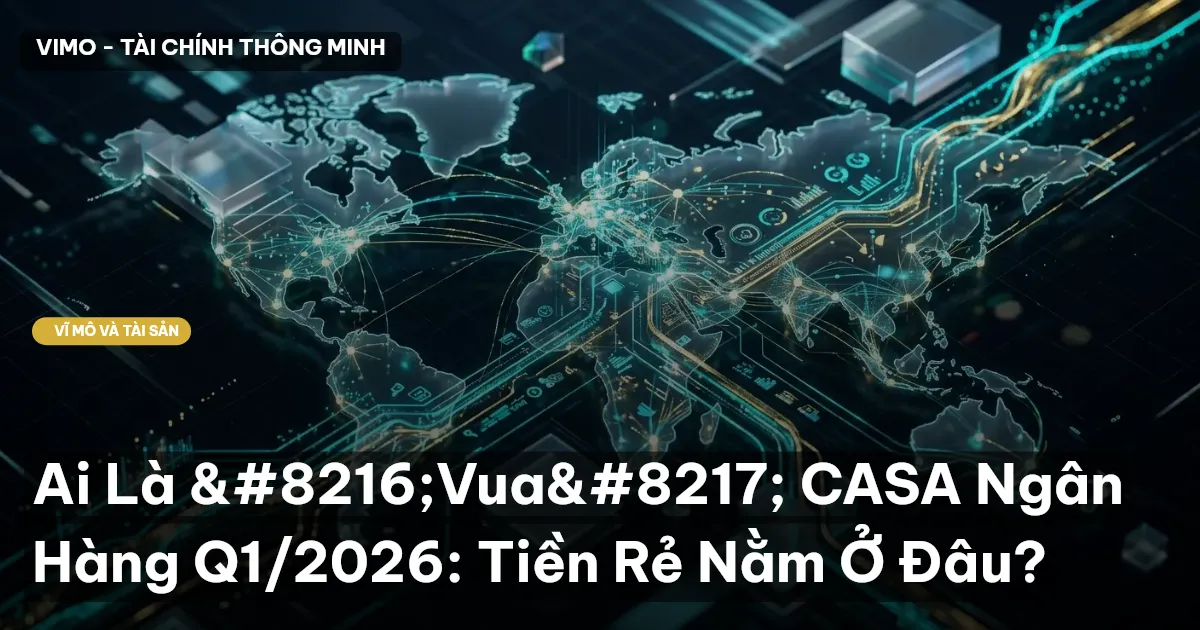 Ai Là 'Vua' CASA Ngân Hàng Q1/2026: Tiền Rẻ Nằm Ở Đâu?