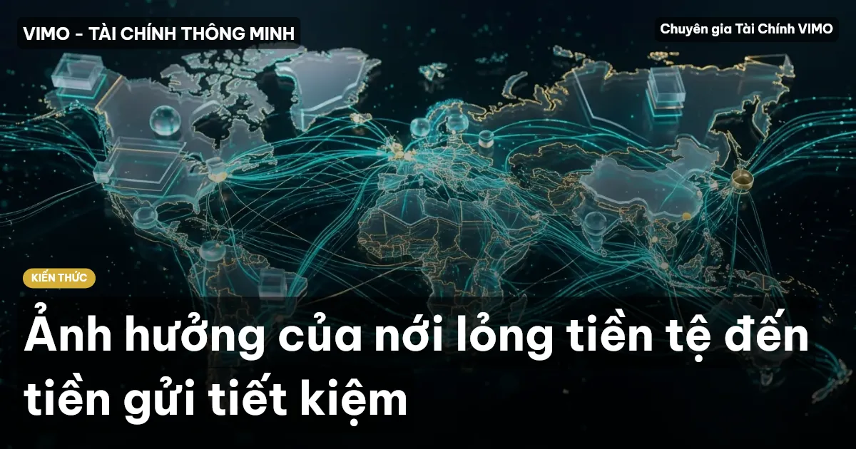 Ảnh hưởng của nới lỏng tiền tệ đến tiền gửi tiết kiệm