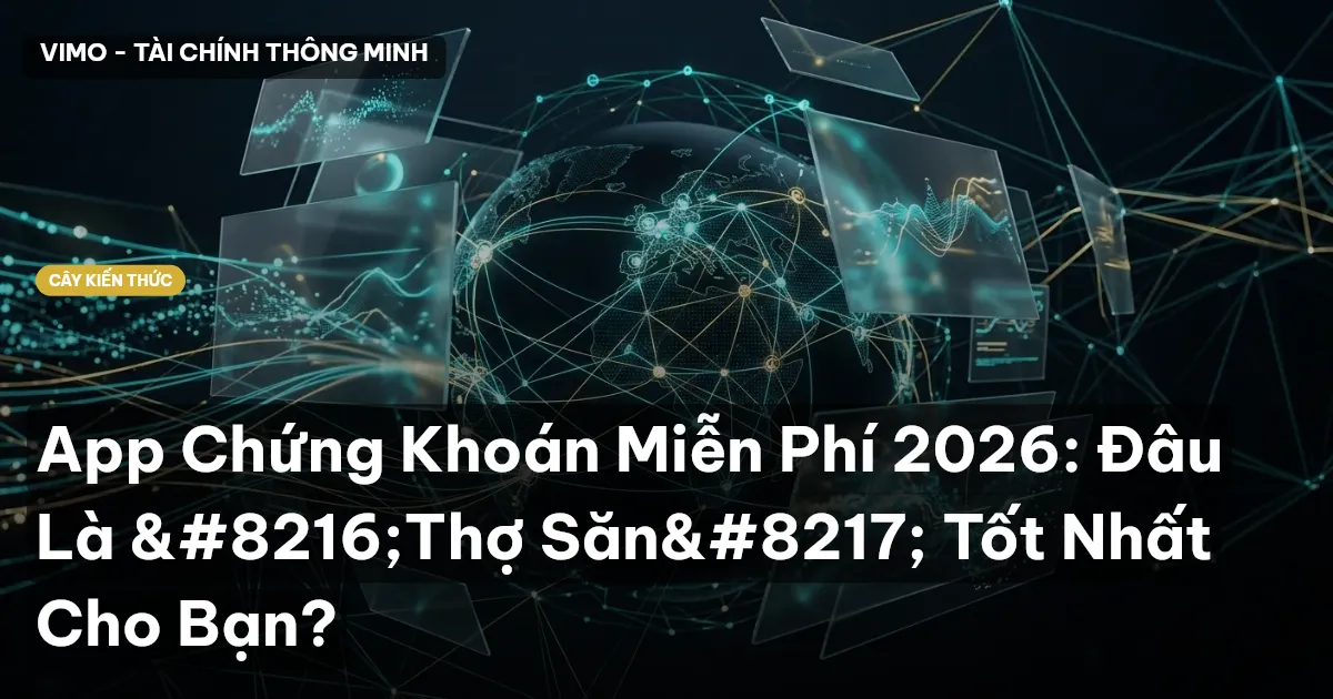 App Chứng Khoán Miễn Phí 2026: Đâu Là ‘Thợ Săn’ Tốt Nhất Cho Bạn?