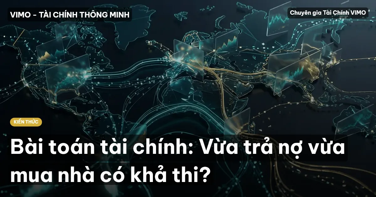 Bài toán tài chính: Vừa trả nợ vừa mua nhà có khả thi?