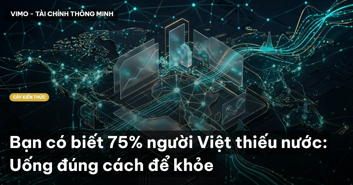 Bạn có biết 75% người Việt thiếu nước: Uống đúng cách để khỏe