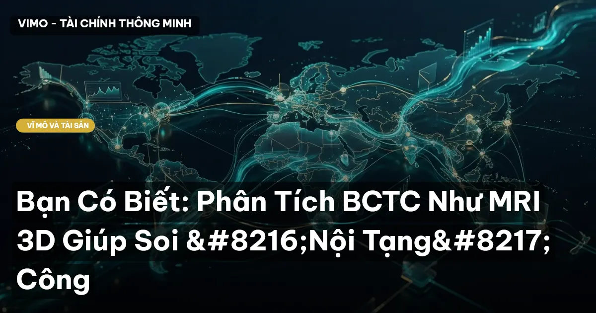 Bạn Có Biết: Phân Tích BCTC Như MRI 3D Giúp Soi 'Nội Tạng' Công