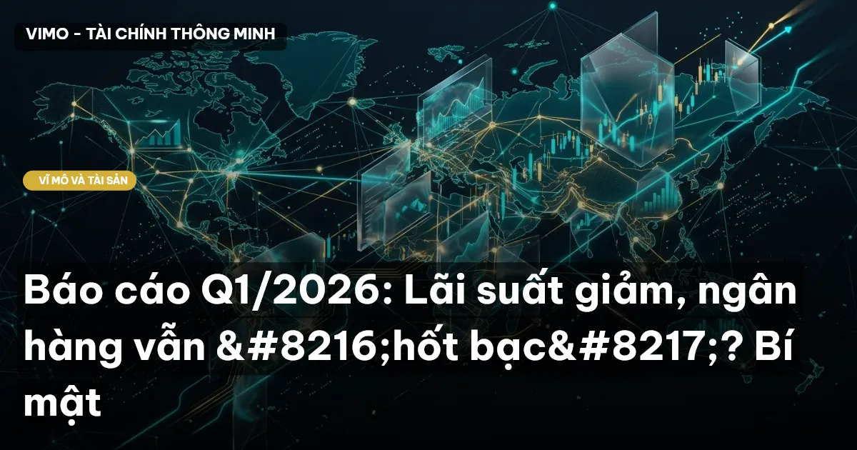 Báo cáo Q1/2026: Lãi suất giảm, ngân hàng vẫn 'hốt bạc'? Bí mật