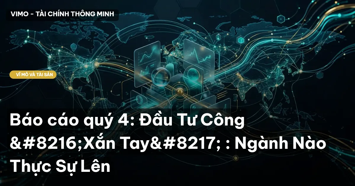 Báo cáo quý 4: Đầu Tư Công 'Xắn Tay' : Ngành Nào Thực Sự Lên