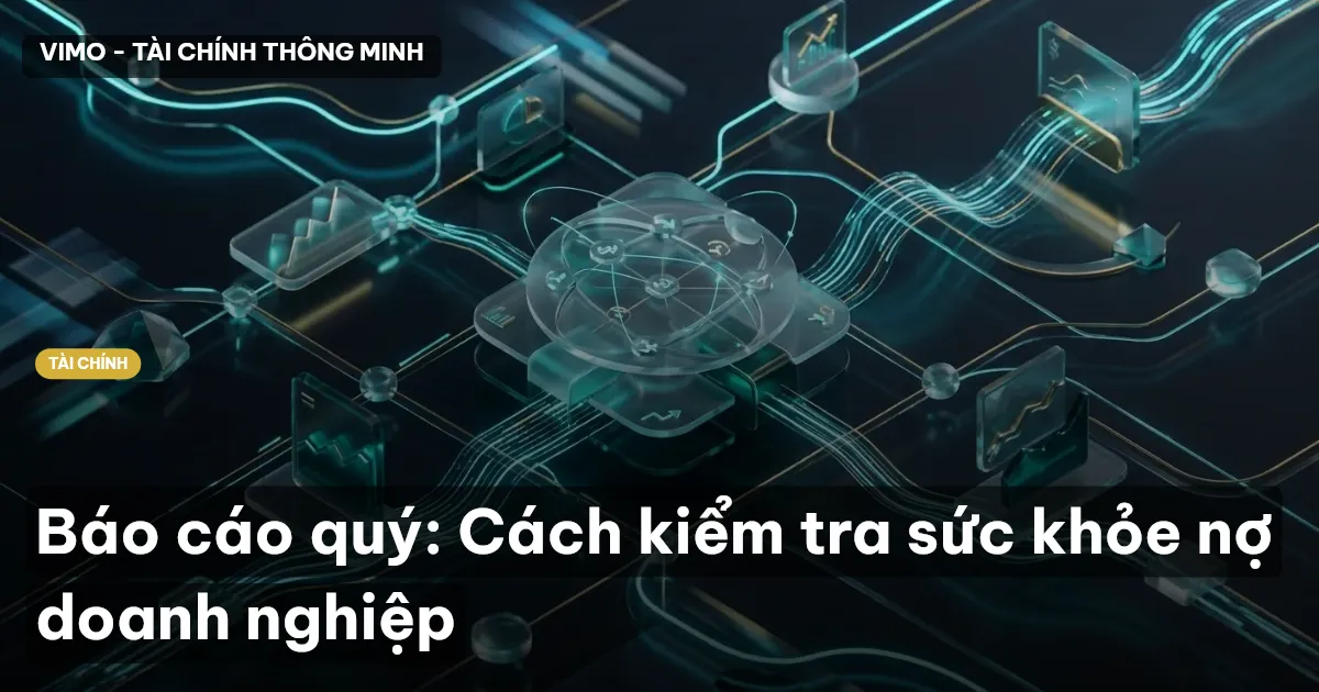 Báo cáo quý: Cách kiểm tra sức khỏe nợ doanh nghiệp