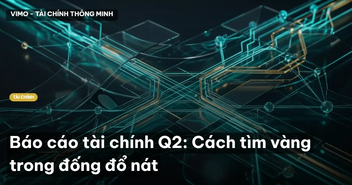 Báo cáo tài chính Q2: Cách tìm vàng trong đống đổ nát