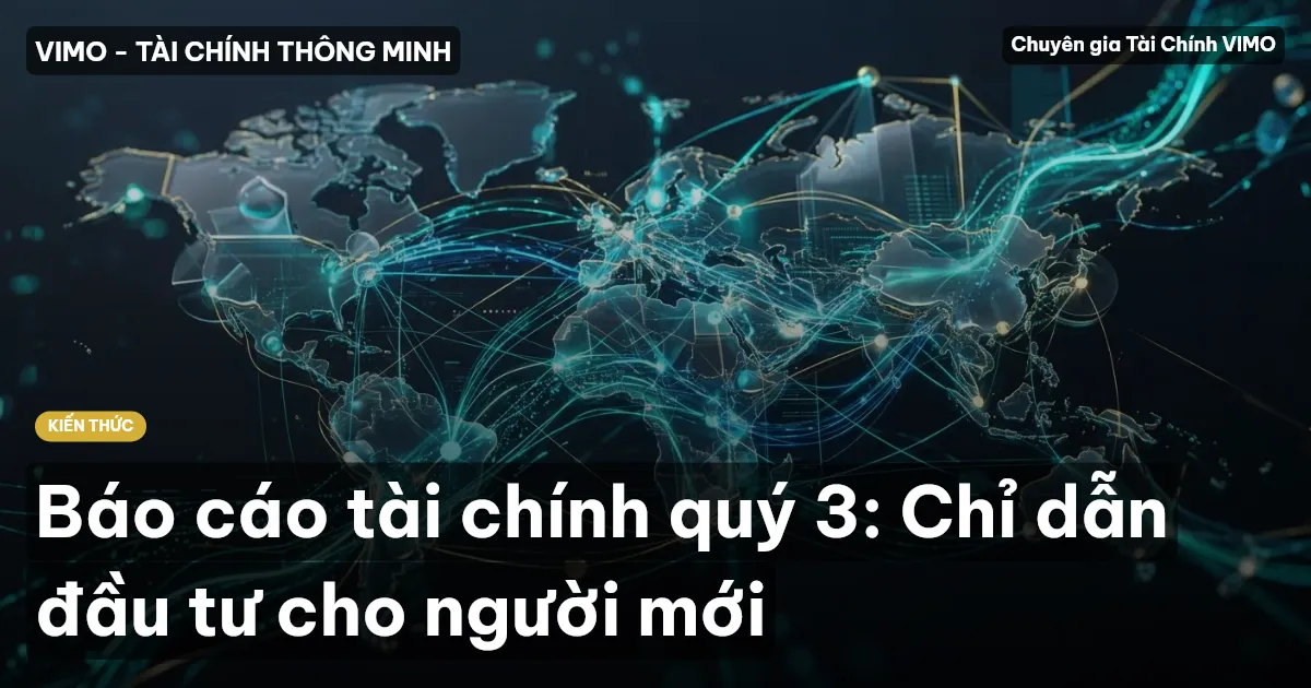 Báo cáo tài chính quý 3: Chỉ dẫn đầu tư cho người mới
