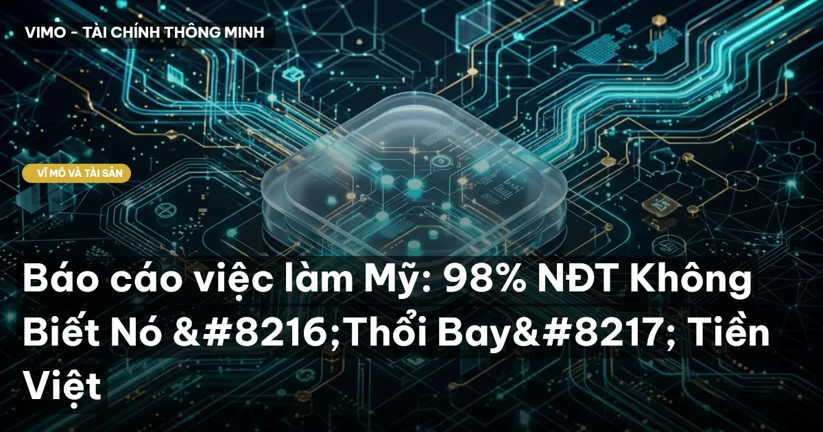 Báo cáo việc làm Mỹ: 98% NĐT Không Biết Nó 'Thổi Bay' Tiền Việt