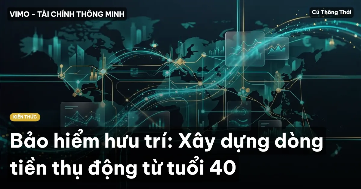 Bảo hiểm hưu trí: Xây dựng dòng tiền thụ động từ tuổi 40