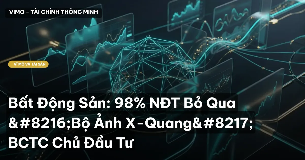 Bất Động Sản: 98% NĐT Bỏ Qua ‘Bộ Ảnh X-Quang’ BCTC Chủ Đầu Tư