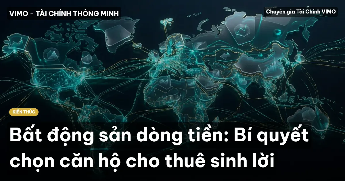Bất động sản dòng tiền: Bí quyết chọn căn hộ cho thuê sinh lời