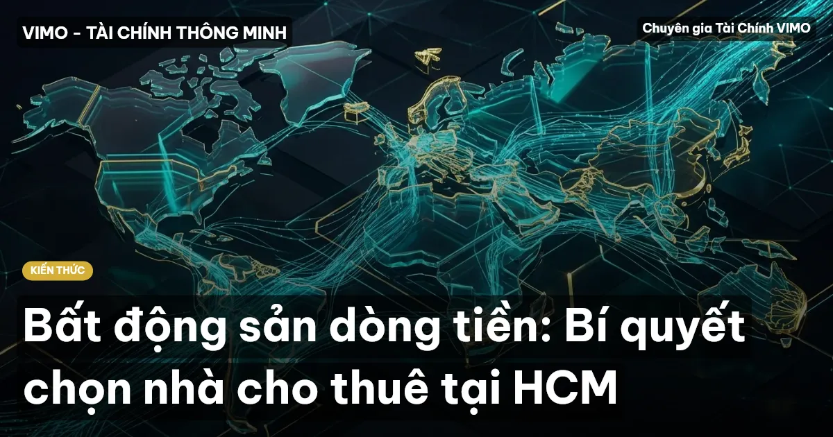 Bất động sản dòng tiền: Bí quyết chọn nhà cho thuê tại HCM