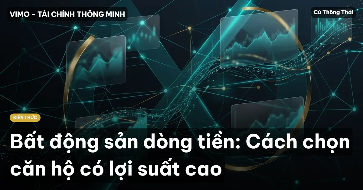 Bất động sản dòng tiền: Cách chọn căn hộ có lợi suất cao