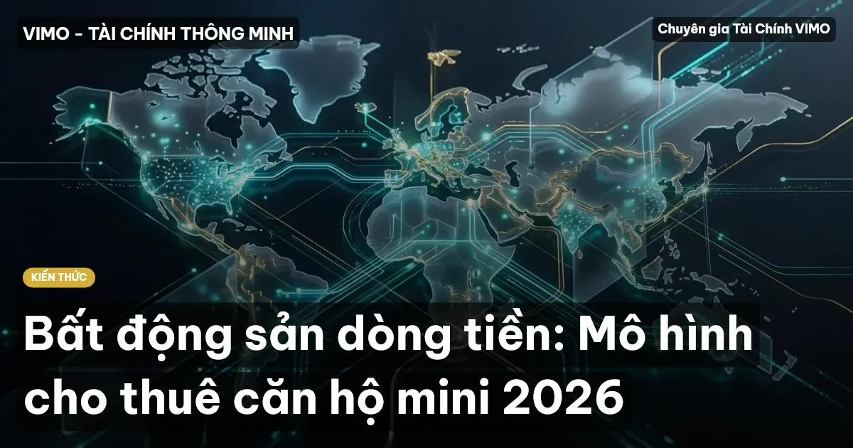Bất động sản dòng tiền: Mô hình cho thuê căn hộ mini 2026