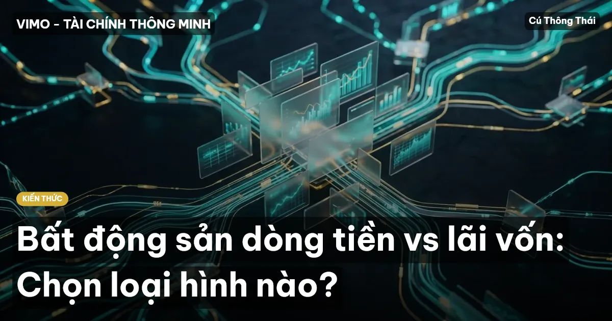 Bất động sản dòng tiền vs lãi vốn: Chọn loại hình nào?