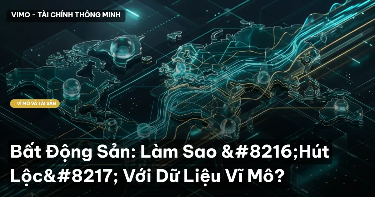 Bất Động Sản: Làm Sao ‘Hút Lộc’ Với Dữ Liệu Vĩ Mô?