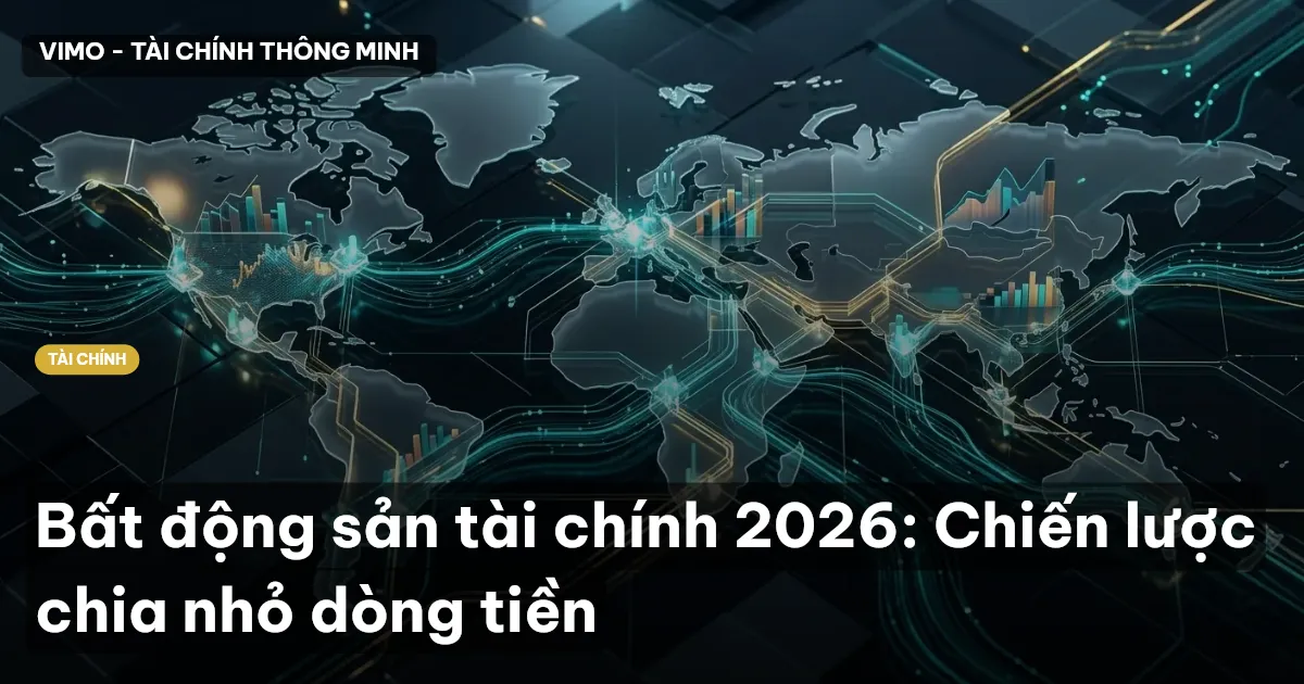 Bất động sản tài chính 2026: Chiến lược chia nhỏ dòng tiền