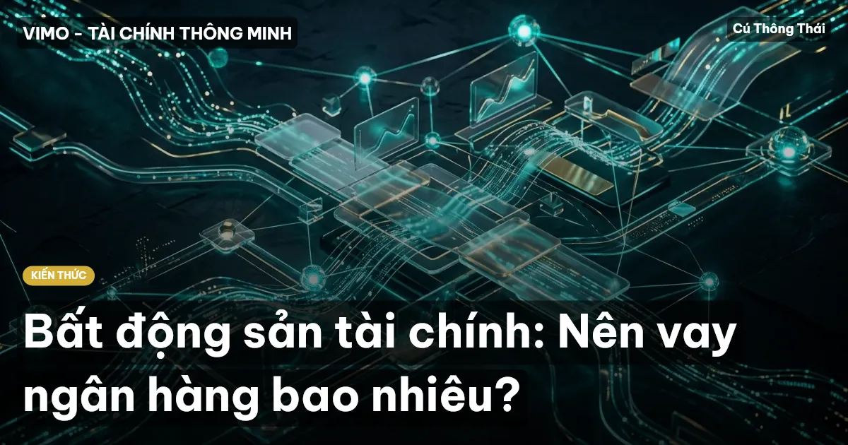 Bất động sản tài chính: Nên vay ngân hàng bao nhiêu?