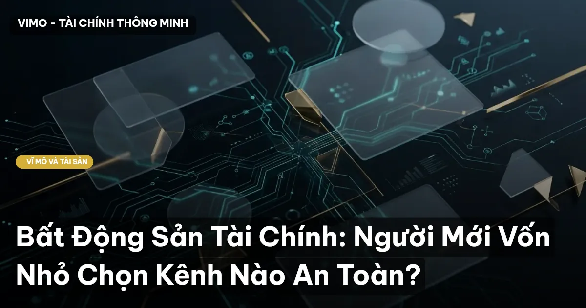 Bất Động Sản Tài Chính: Người Mới Vốn Nhỏ Chọn Kênh Nào An Toàn?
