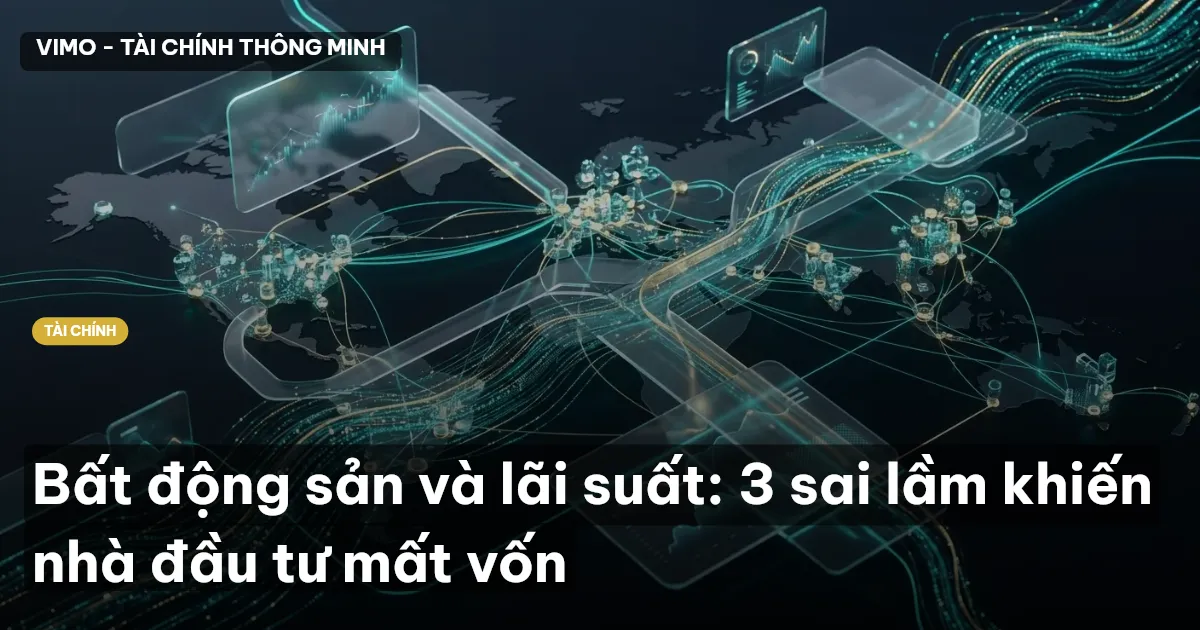 Bất động sản và lãi suất: 3 sai lầm khiến nhà đầu tư mất vốn