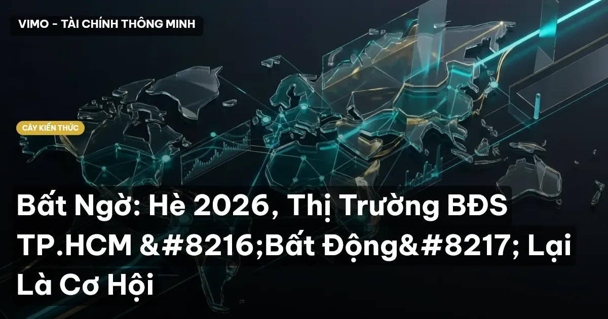 Bất Ngờ: Hè 2026, Thị Trường BĐS TP.HCM ‘Bất Động’ Lại Là Cơ Hội