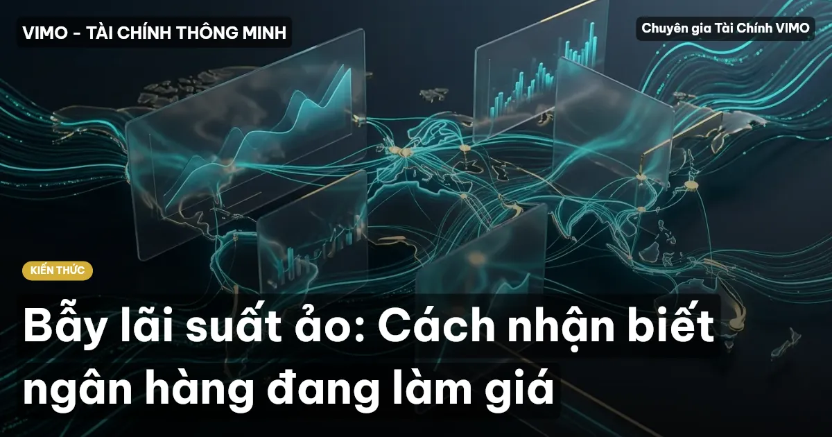 Bẫy lãi suất ảo: Cách nhận biết ngân hàng đang làm giá