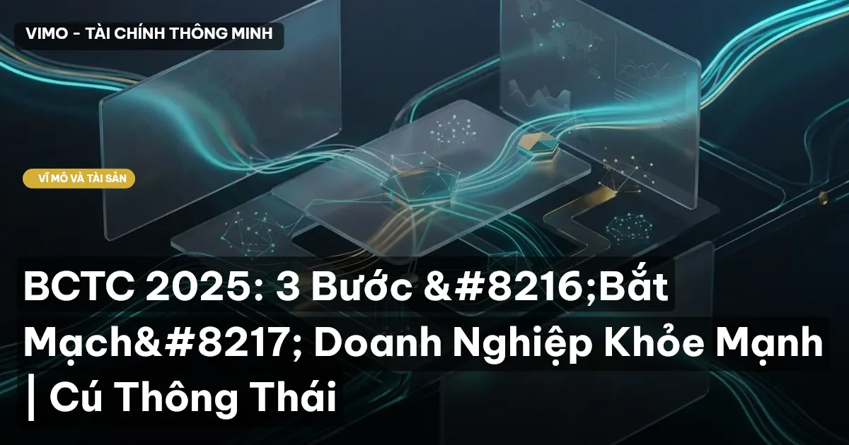 BCTC 2025: 3 Bước ‘Bắt Mạch’ Doanh Nghiệp Khỏe Mạnh | Cú Thông Thái