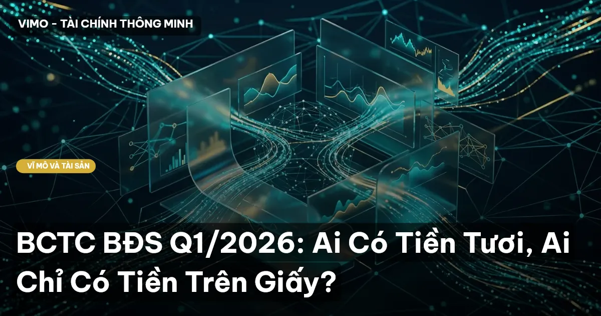 BCTC BĐS Q1/2026: Ai Có Tiền Tươi, Ai Chỉ Có Tiền Trên Giấy?