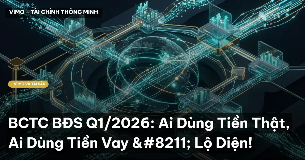 BCTC BĐS Q1/2026: Ai Dùng Tiền Thật, Ai Dùng Tiền Vay – Lộ Diện!
