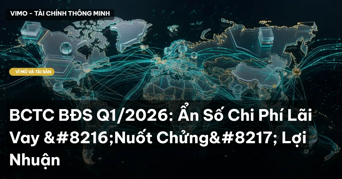 BCTC BĐS Q1/2026: Ẩn Số Chi Phí Lãi Vay ‘Nuốt Chửng’ Lợi Nhuận
