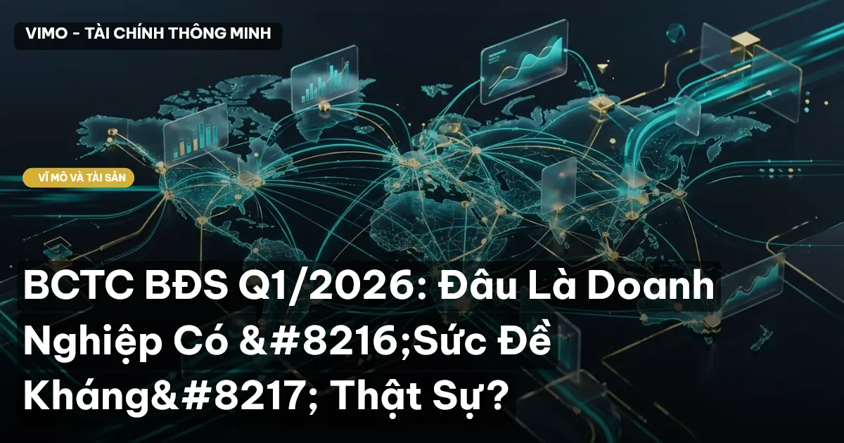 BCTC BĐS Q1/2026: Đâu Là Doanh Nghiệp Có ‘Sức Đề Kháng’ Thật Sự?