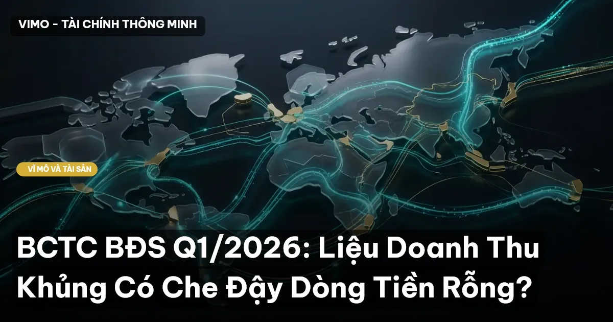 BCTC BĐS Q1/2026: Liệu Doanh Thu Khủng Có Che Đậy Dòng Tiền Rỗng?
