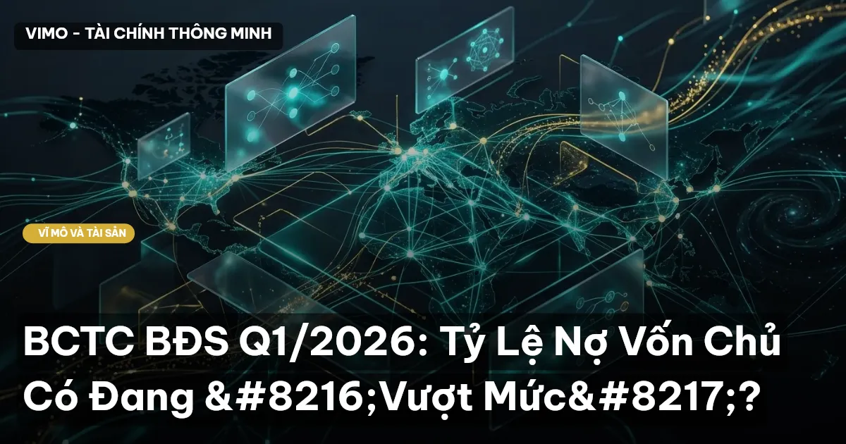 BCTC BĐS Q1/2026: Tỷ Lệ Nợ Vốn Chủ Có Đang 'Vượt Mức'?
