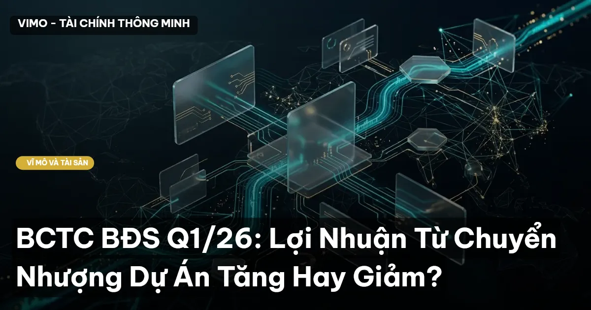 BCTC BĐS Q1/26: Lợi Nhuận Từ Chuyển Nhượng Dự Án Tăng Hay Giảm?