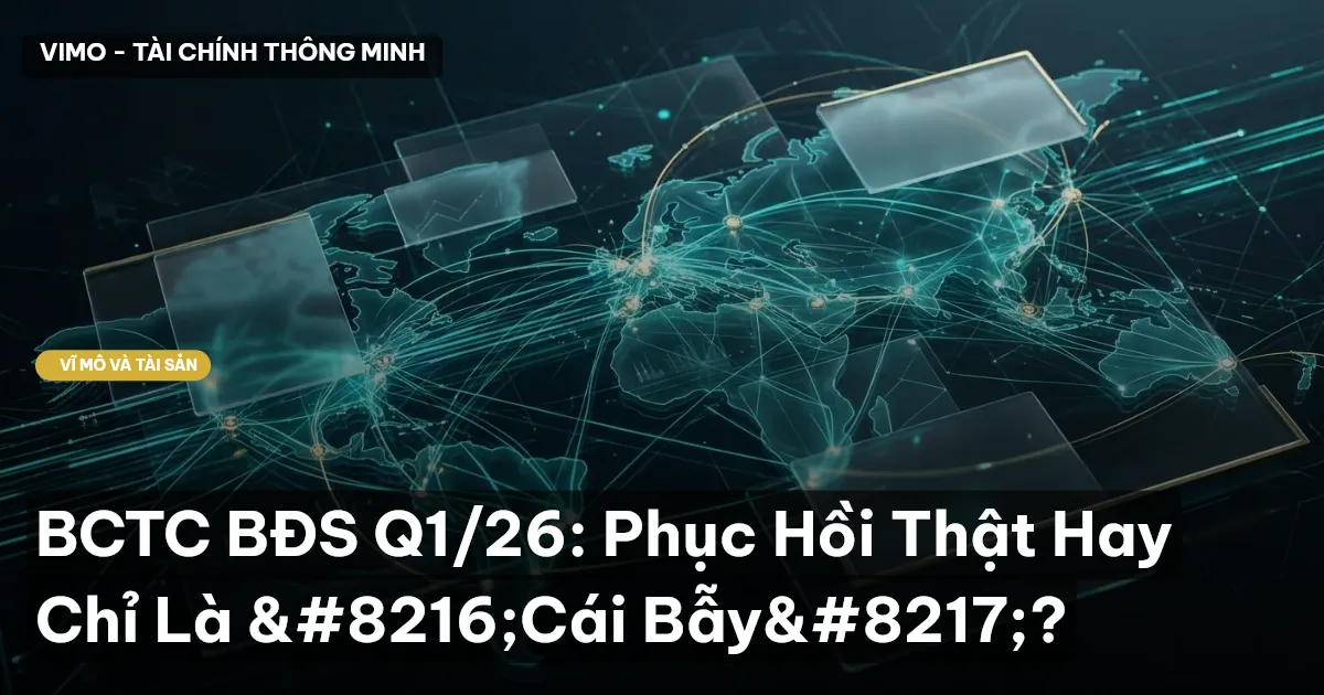 BCTC BĐS Q1/26: Phục Hồi Thật Hay Chỉ Là 'Cái Bẫy'?