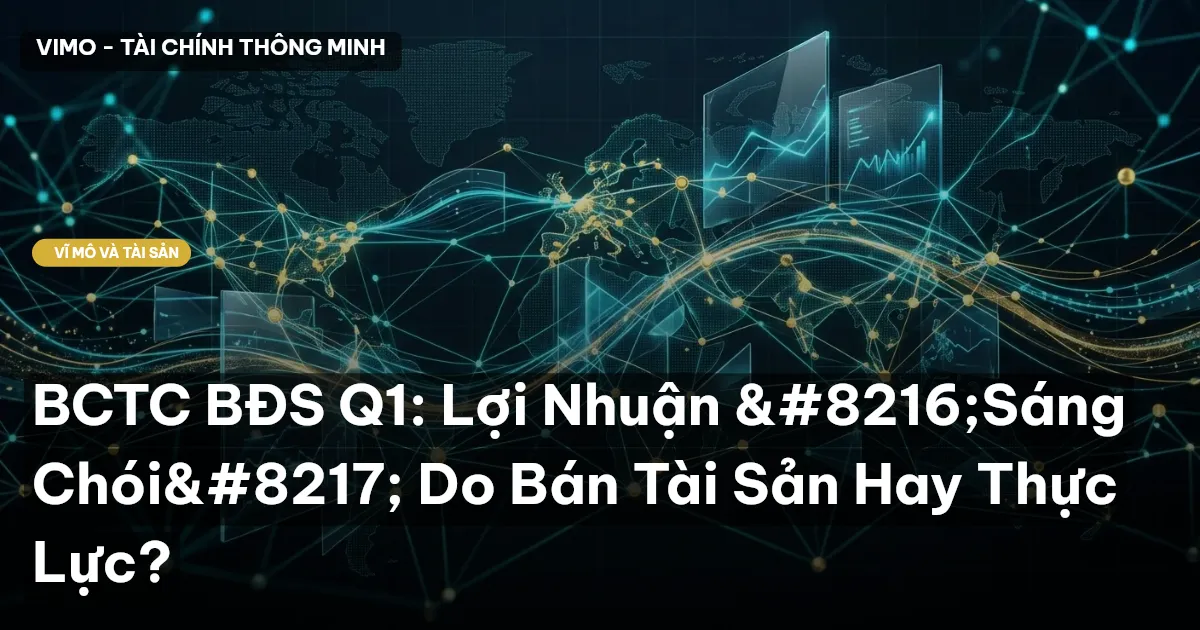 BCTC BĐS Q1: Lợi Nhuận ‘Sáng Chói’ Do Bán Tài Sản Hay Thực Lực?