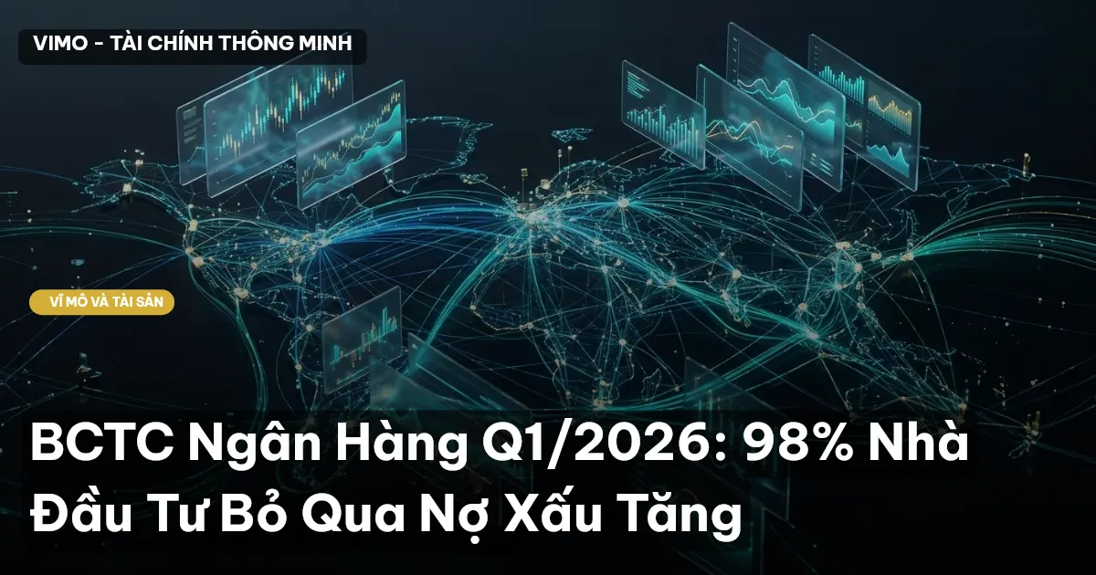 BCTC Ngân Hàng Q1/2026: 98% Nhà Đầu Tư Bỏ Qua Nợ Xấu Tăng