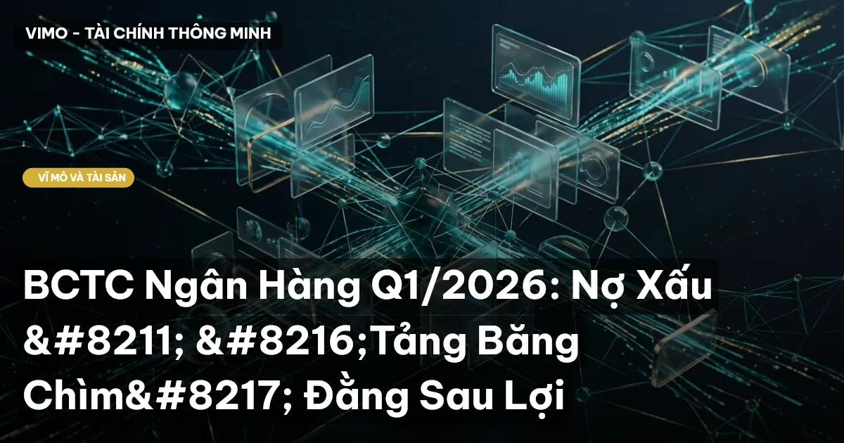 BCTC Ngân Hàng Q1/2026: Nợ Xấu – ‘Tảng Băng Chìm’ Đằng Sau Lợi