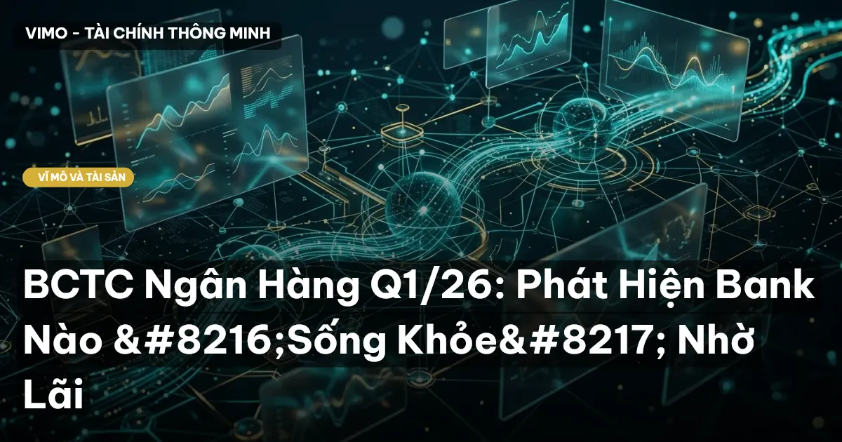 BCTC Ngân Hàng Q1/26: Phát Hiện Bank Nào ‘Sống Khỏe’ Nhờ Lãi