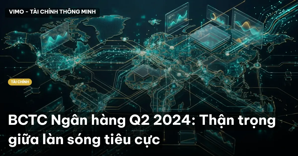 BCTC Ngân hàng Q2 2024: Thận trọng giữa làn sóng tiêu cực
