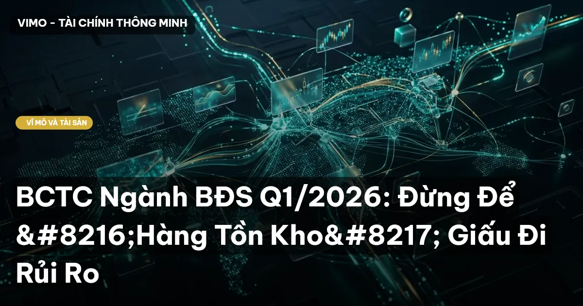 BCTC Ngành BĐS Q1/2026: Đừng Để ‘Hàng Tồn Kho’ Giấu Đi Rủi Ro