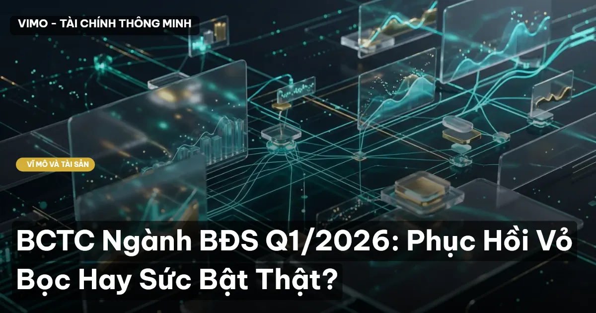 BCTC Ngành BĐS Q1/2026: Phục Hồi Vỏ Bọc Hay Sức Bật Thật?