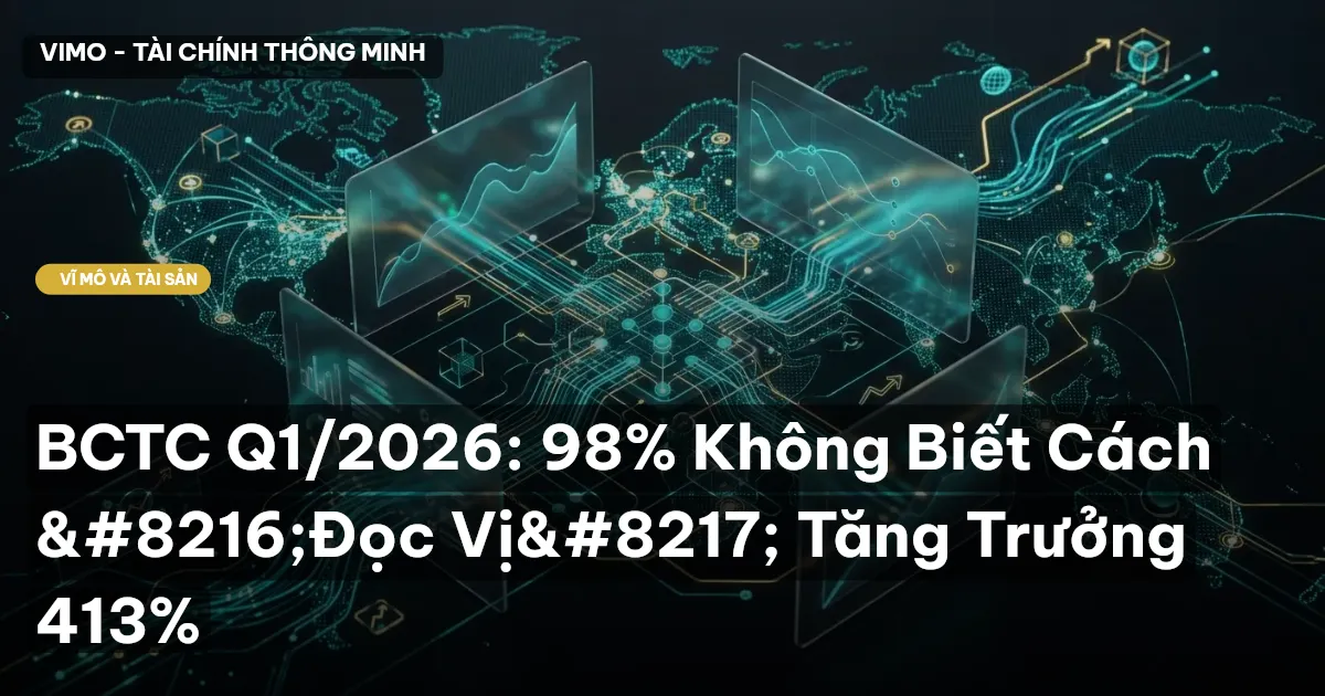BCTC Q1/2026: 98% Không Biết Cách ‘Đọc Vị’ Tăng Trưởng 413%