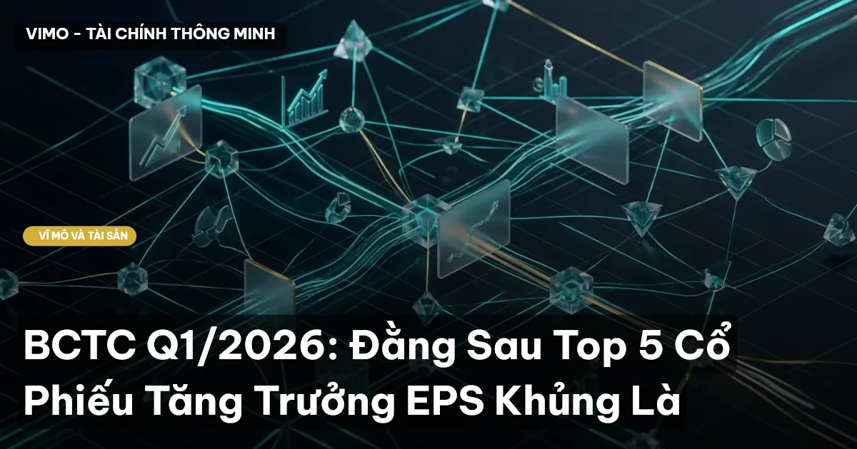 BCTC Q1/2026: Đằng Sau Top 5 Cổ Phiếu Tăng Trưởng EPS Khủng Là