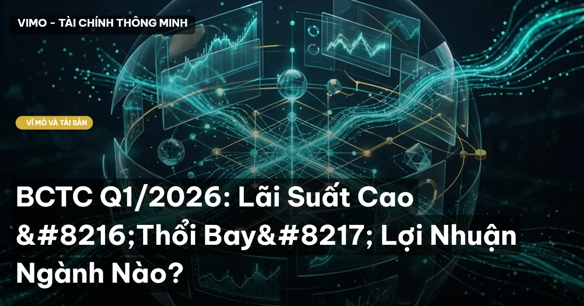 BCTC Q1/2026: Lãi Suất Cao ‘Thổi Bay’ Lợi Nhuận Ngành Nào?