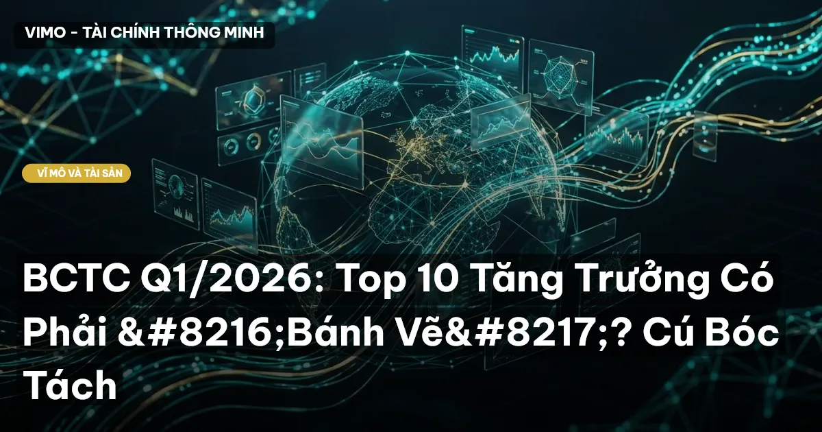 BCTC Q1/2026: Top 10 Tăng Trưởng Có Phải 'Bánh Vẽ'? Cú Bóc Tách