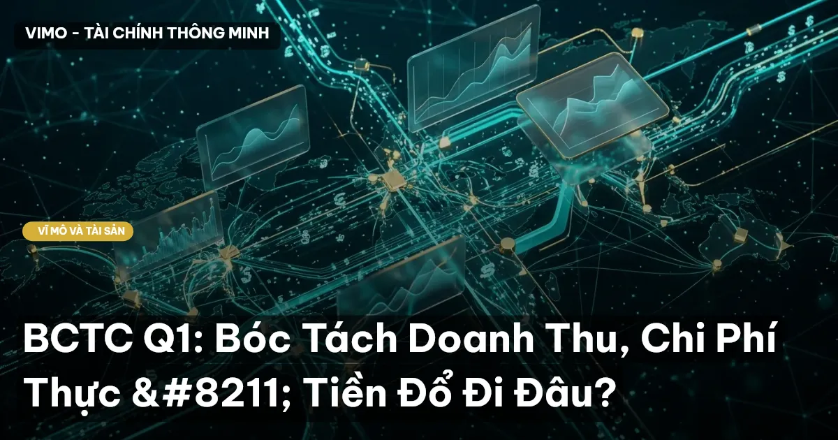 BCTC Q1: Bóc Tách Doanh Thu, Chi Phí Thực – Tiền Đổ Đi Đâu?