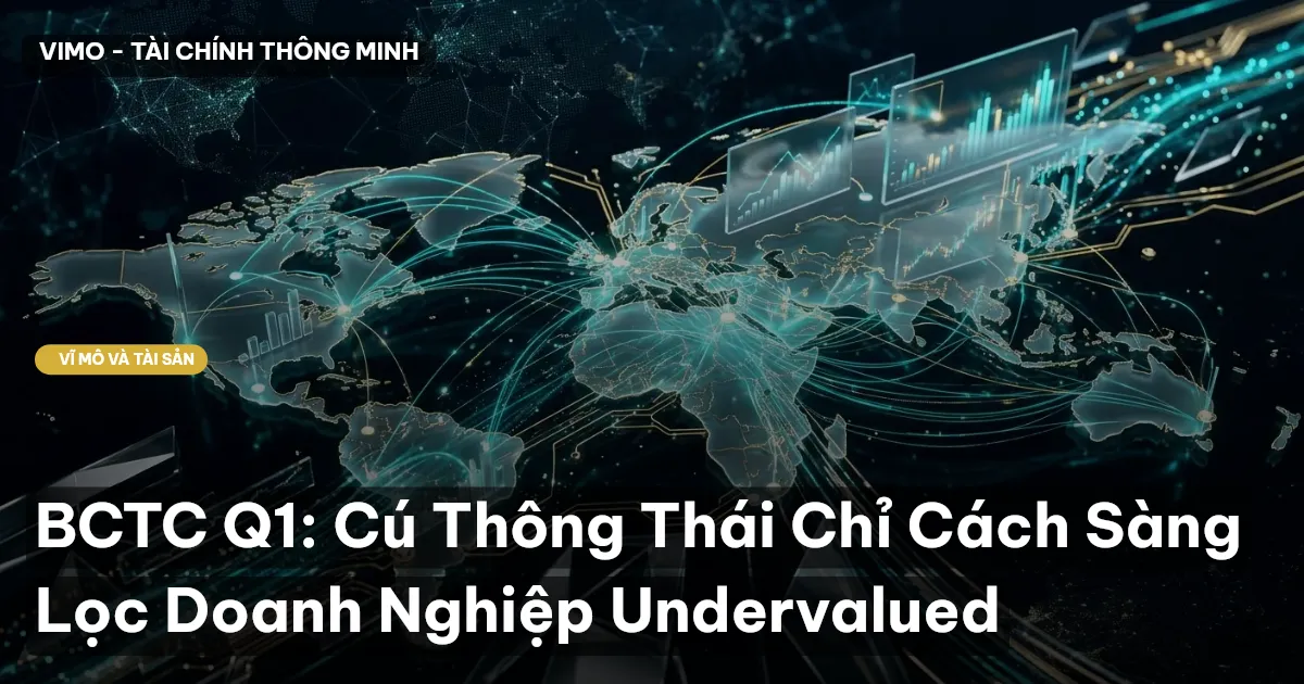 BCTC Q1: Cú Thông Thái Chỉ Cách Sàng Lọc Doanh Nghiệp Undervalued